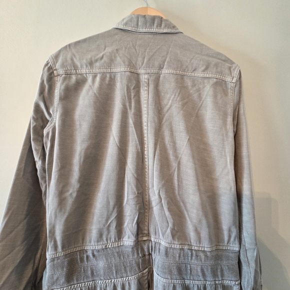 James Perse Mixed Media Utility Jumpsuit Sergeant Drawstring Waist Size Small - Picture 12 of 16